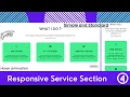 Create Responsive Service section for webpage using HTML CSS