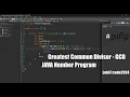 GCD in Tamil Java Numberprograms Eclipse Environment