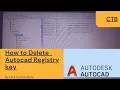 How to uninstall clean AutoCad registry files|Remove Licence|Remove student version in 2021.