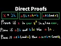 Direct Proofs for Even Odd Divisibility and Modular Equivalence - Discrete Math