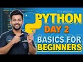 Python Day 2 Variables Data Types Explained in Hindi Python for Beginners