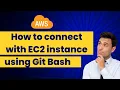 How to connect with AWS EC2 Instance using Git Bash SSH Client