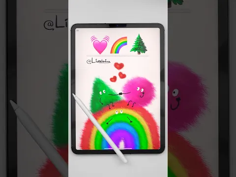 Happy Valentine’s Day from 💓+🌈+🌲 Cute Fluffy Shapes