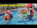 BADUT BOBOIBOY MENOLONG BADUT GOPAL YANG TENGGELAM~Badut Berenang di Kolam Renang