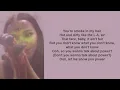 Breakfast - Dove Cameron (lyrics)