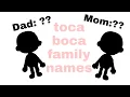 Toca Boca character names first