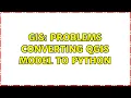 GIS Problems converting QGIS model to python 2 Solutions