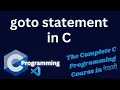goto statements in C programming