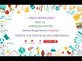 MEG 18 SOLVED ASSIGNMENT in English MEG 18 Solved Assignment in English July-2025 Jan-2026 MEG