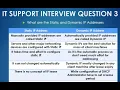 IT Support Interview Question Static IP vs Dynamic IP Addresses