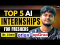 Top 5 AI Tech Internships 2026 Atlan upGrad 30K Remote Internships