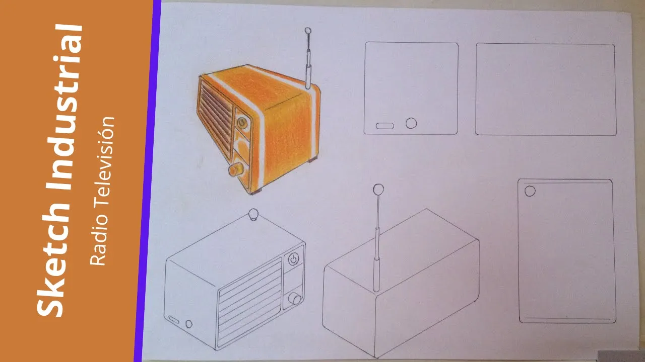 Sketch Industrial o Boceto industrial/ Parlante/ Proceso/ ¿Qué le podría mejorar?