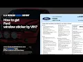 HOW TO GET YOUR FORD WINDOW STICKER BY VIN Ford Window Sticker Lookup Guide
