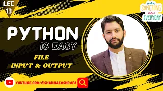 13 File Input Output in Python Python is Easy Python in English
