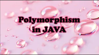 Polymorphism in JAVA Programming interview preparation Object Oriented Programming DSA