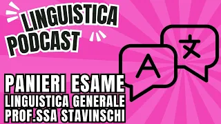 paniere LINGUISTICA GENERALE - prof. Alexandra Covina Stavinschi - E-CAMPUS