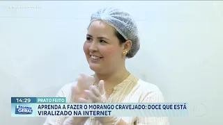 Morango cravejado vira febre nas redes sociais e conquista os apaixonados por doces