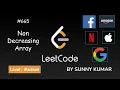 Non Decreasing Array 665 LeetCode LeetCode Explore Day 04