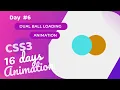 Dual Ball Loading Animation Using CSS Day 6 of CSS3 in 16 Days Loading Animation