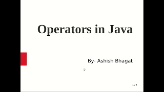 Java Tutorial 12 Operators and its Types Arithmetic and Unary Operators in Java Part 1