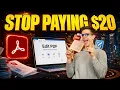 Stop Paying Adobe How to Edit PDFs Free in 2026