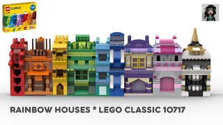 RAINBOW HOUSES Lego classic 10717 | 11717 ideas How to build