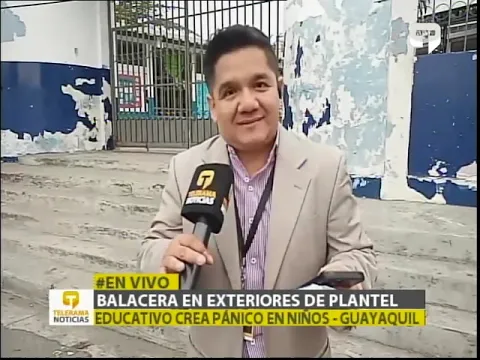 Balacera en exterior de plantel educativo crea pánico en niños