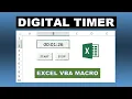 Excel Simple Digital Clock Timer VBA Macro