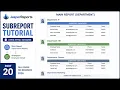 JasperReports Tutorial for Beginners 2026 SubReport in JasperReports MYSQL Full Course Part 20