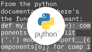 How to dynamically load a Python class