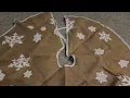 Transform Your Christmas Tree with a Stunning 48-inch Skirt Snowflake Printed Christmas