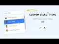 Create a Custom Select Menu using Tailwind CSS Alpine js ASMR Programming