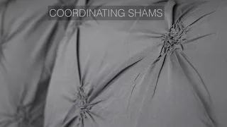 Gray Pinch Pleat 8 Piece Comforter Set