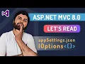 Read settings from appSettings json in Asp net C net 8 0