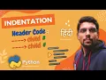 Indentation in Python - Give spaces before code Statement Class
