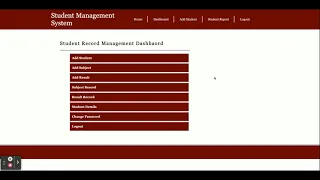 Student Management System Project on Python Django and MySQL