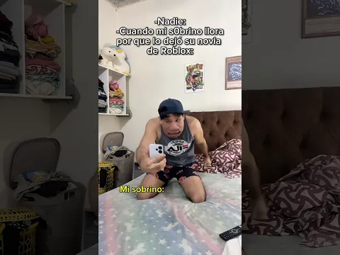 Cuando tú s0brino llora por que lo dejó su novia de Roblox.