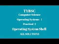 TYBSC CS Operating Systems - 1 Practical