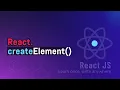 Phuong thuc React createElement cua thu vien ReactJS