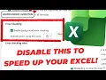 How To Speed Up Slow Microsoft Excel Performance by Disabling Background Error Checking