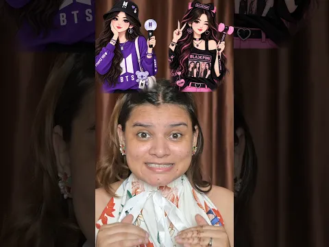 BTS Army V/s Black Pink makeup challenge 😱||#shorts #funny #thesastamakeup #funny
