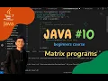 Java Programming Matrix programs all