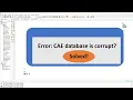 How to Recover a Corrupted Abaqus CAE File CAE Database Is Corrupt