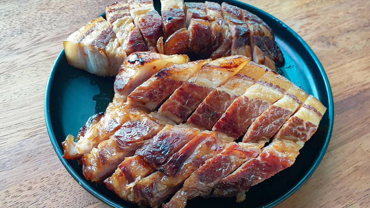 간장 절임 삼겹살