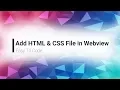 Add HTML CSS File in Webview