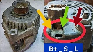 كيفية توصيل اسلاك الدينمو الداخلي بطريقه صحيحه ومعني الاختصارات B S L G 