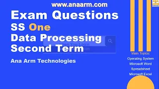 Exam Questions SS One Data Processing Second Term 1 to 20