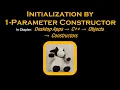 C Initialization by One-Parameter Constructor
