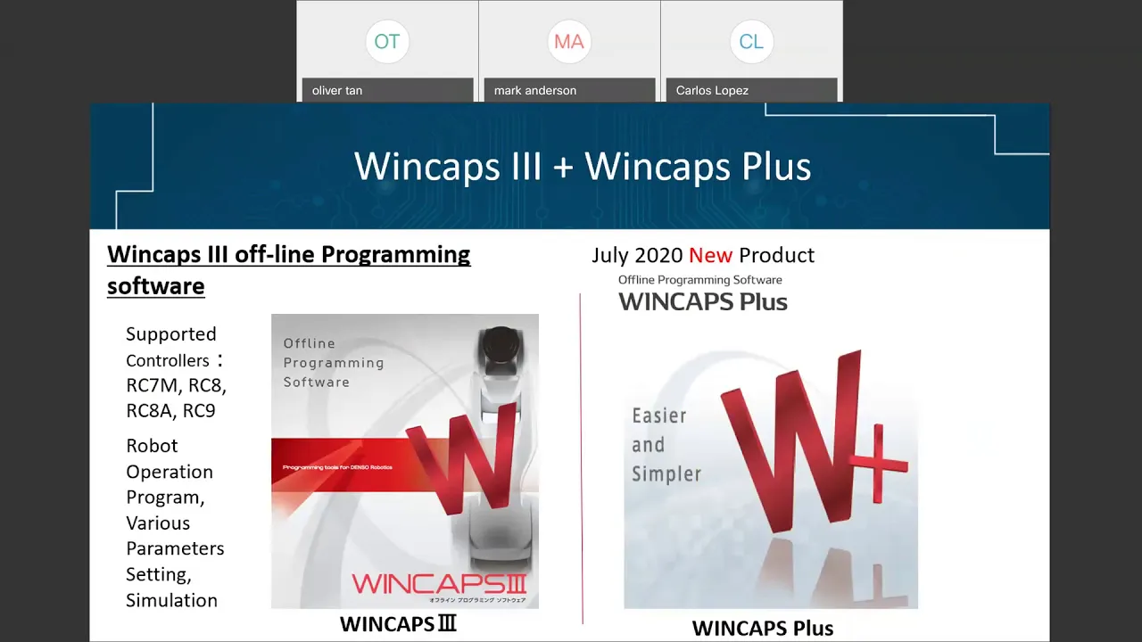 DENSO Robotics New Software WINCAPS Plus, Advanced Software Tools