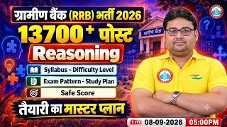 Gramin Bank Vacancy 2026 | IBPS RRB Reasoning Syllabus, Exam Pattern | Strategy & Study Plan